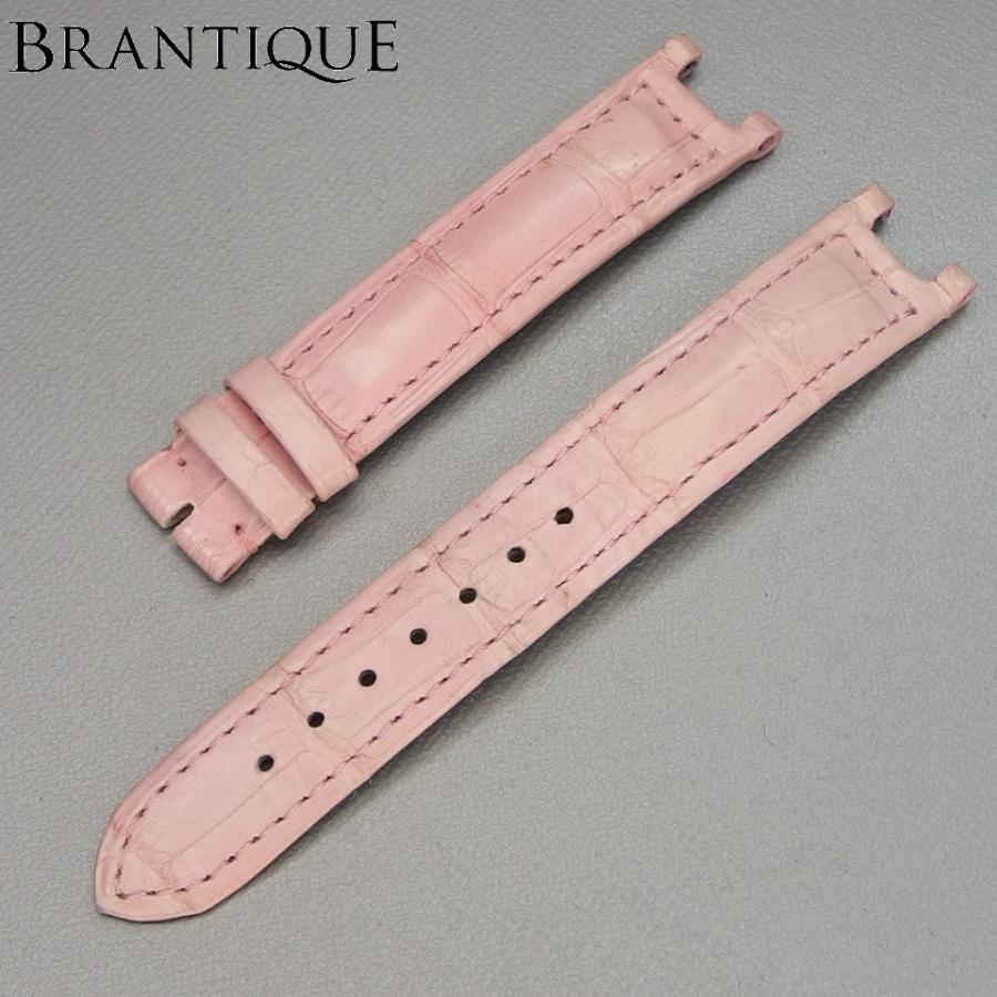 純正品 未使用品 カルティエ 時計ベルト アリゲーター ピンク Dバックル用 純正品 未使用品 カルティエ 時計ベルト アリゲーター ピンク Dバックル用