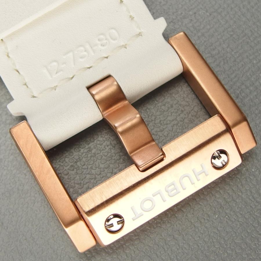 ウブロ HUBLOT 純正白ラバーバルト＆純正K18/チタンバックル