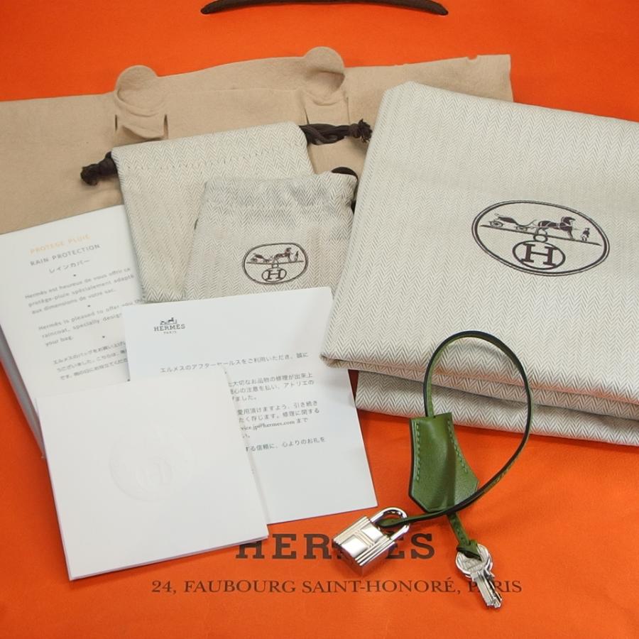 エルメス バーキン 35 アニスグリーン ヴォー・バレニア シルバー金具