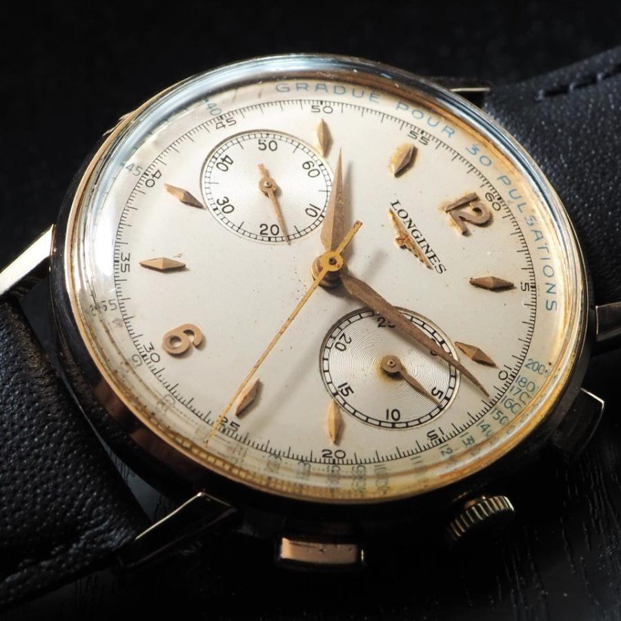 LONGINES ロンジン K18PG Cal.30CH 手巻 裏蓋ホールマーク刻印 【超希少品 アンティーク 名機Cal.30CH搭載 ピンクゴールド】「23947」｜brantique｜05