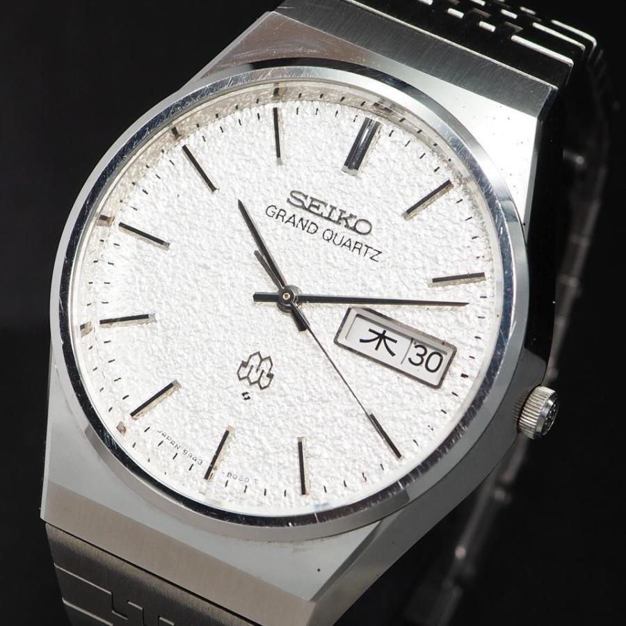 稼働　セイコー　グランドクォーツ　9943-8020 電池新品　SEIKO GQ 希少 極上品 電池交換済 GQ ツインクォーツ デイデイト】セイコー