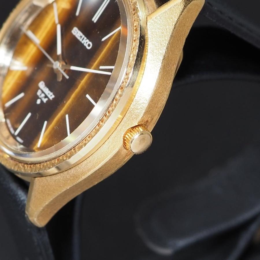 SEIKO セイコー VFA 3820-6000 本体約65.3g QZ 社外ベルト メンズ