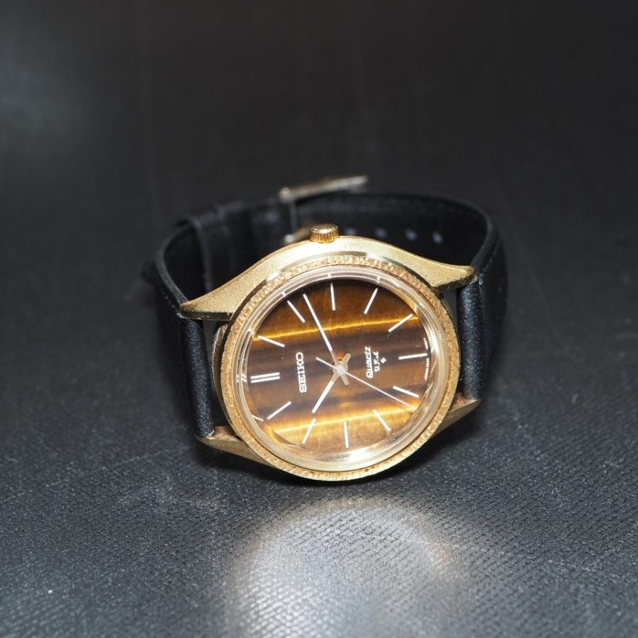 SEIKO セイコー VFA 3820-6000 本体約65.3g QZ 社外ベルト メンズ