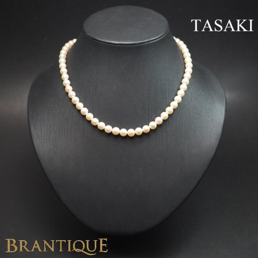 お値下げしました^_^ 田崎真珠ネックレス TASAKI（タサキ） 田崎真珠 パールネックレス 7-7.5mm SV 925 金具