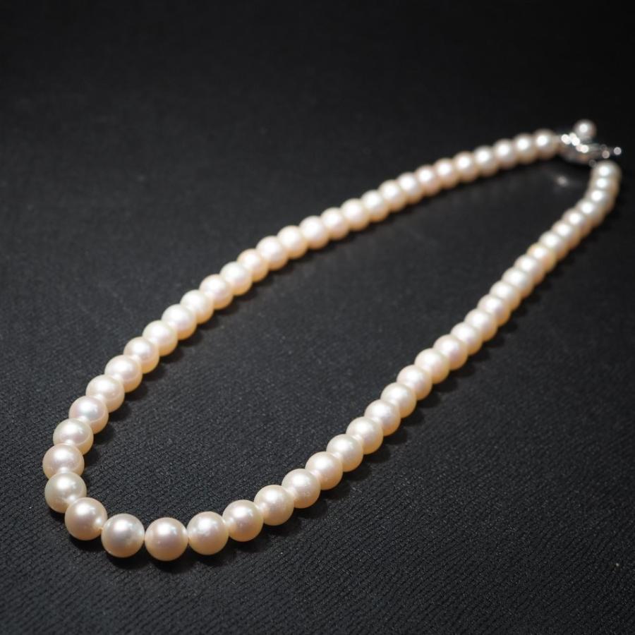 TASAKI（タサキ） 田崎真珠 パールネックレス 7-7.5mm SV 925 金具