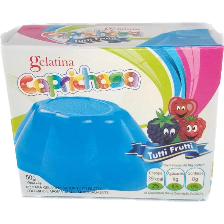 GELATINA CAPRICHOSA TUTTI FRUTTI ゼリーの素 ミックスフルーツ味 50G ペルー産 GTNCPCT050