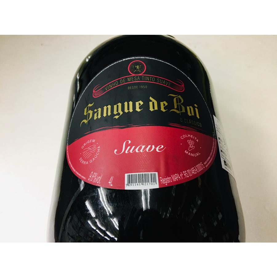 サンゲ デ ボイ（スアベェ） 赤 (甘口) Sangue de Boi 4000ml ブラジル