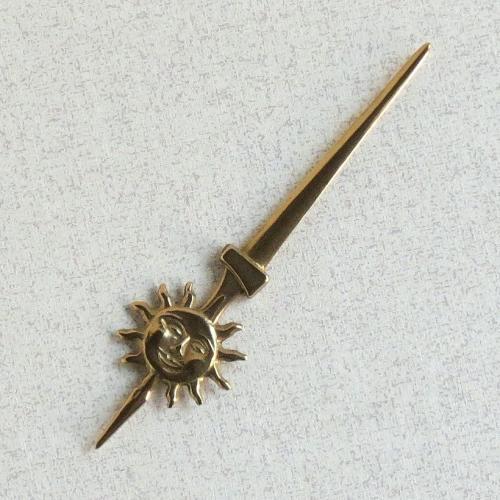 ペーパーナイフ太陽 真鍮製品金色 ブラス イタリア製アンティーク調雑貨 F 1900 真鍮製品アリビオ 通販 Yahoo ショッピング