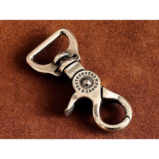 FUNNY バレルスナップカスタム キーホルダー 真鍮リング (大）ナスカン