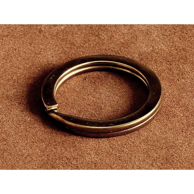 3個セット 真鍮製 平押し二重リング（直径40mm）ゴールド ダブルリング