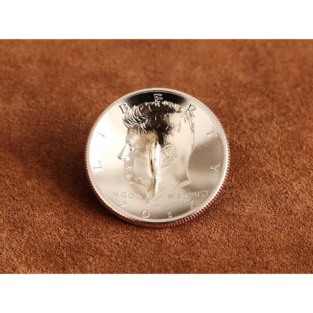アメリカ ダイム 50セント コインコンチョ 30mm ヘアゴムブレスレット