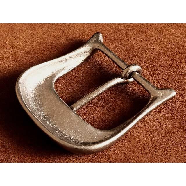 真鍮製 レザーベルト用バックル 馬蹄(シルバー)ベルト幅45mm 真鍮製 レザーベルト用バックル 馬蹄(シルバー)ベルト幅45mm