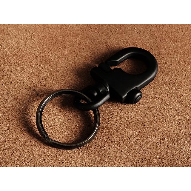 ミニスナップシャックル キーホルダー（ブラック）キーフック