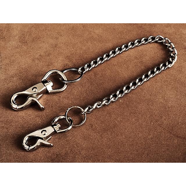 シルバー 喜平ウォレットチェーン 両端ナスカン(ショート)39cm シルバー 喜平ウォレットチェーン 両端ナスカン(ショート)39cm