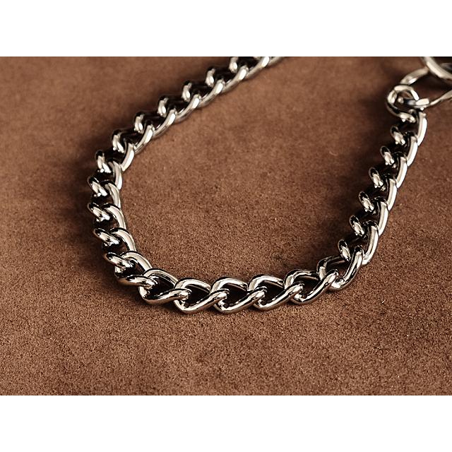 シルバー 喜平ウォレットチェーン 両端ナスカン（ショート）39cm