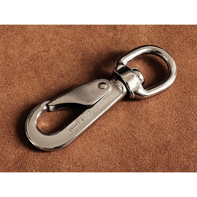 シルバー アイスナップ ナスカン キーホルダー（Lサイズ）ステンレス