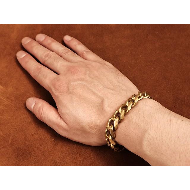 真鍮 喜平チェーン ブレスレット（Sサイズ）ブラス カニカン バングル