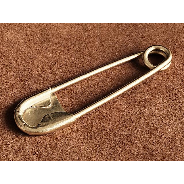 真鍮 安全ピン（ビッグサイズ）セーフティーピン キルトピン ブラス