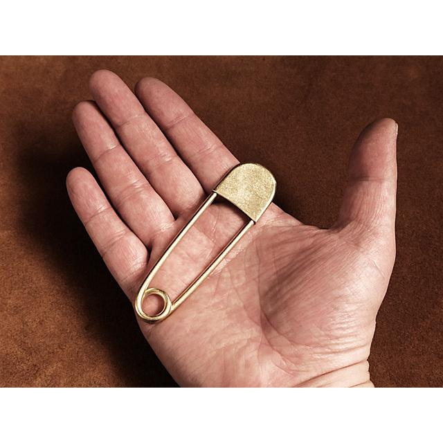 真鍮 安全ピン（ビッグサイズ）セーフティーピン キルトピン ブラス