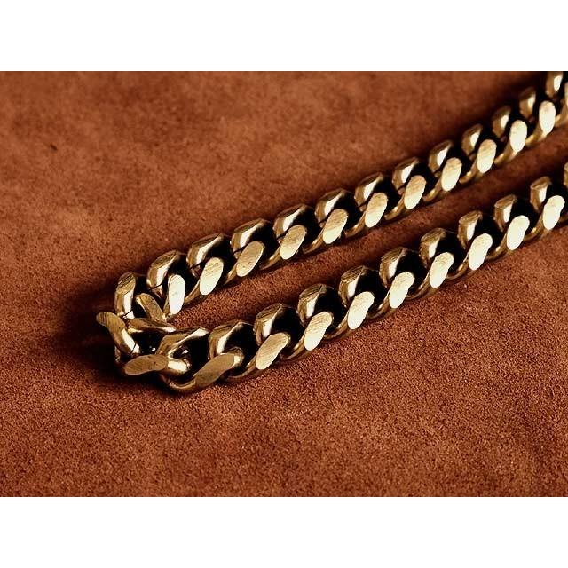 ロング 42cm 真鍮ウォレットチェーン（鉄砲ナスカン仕様）喜平