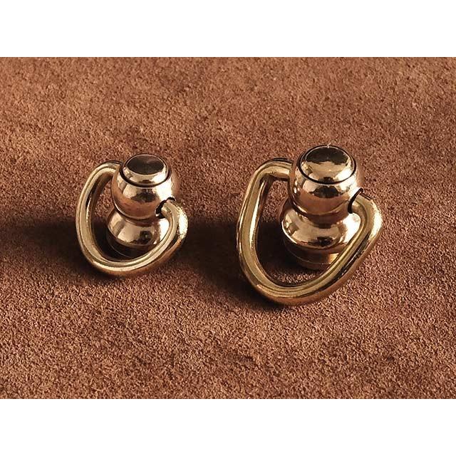 真鍮 ドロップハンドル 小サイズ ゴールド ポスト トチカン ドロップリング ウォレットチェーン バイカーズウォレット 首輪 ペット用品 Brass Brass Store 通販 Yahoo ショッピング