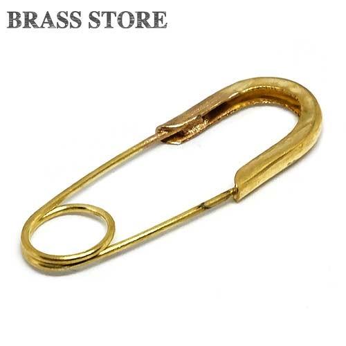 真鍮安全ピン型キーホルダー 安全ピン型】BRASS PARTS KEY RING HOLDER - 真鍮キーリング |