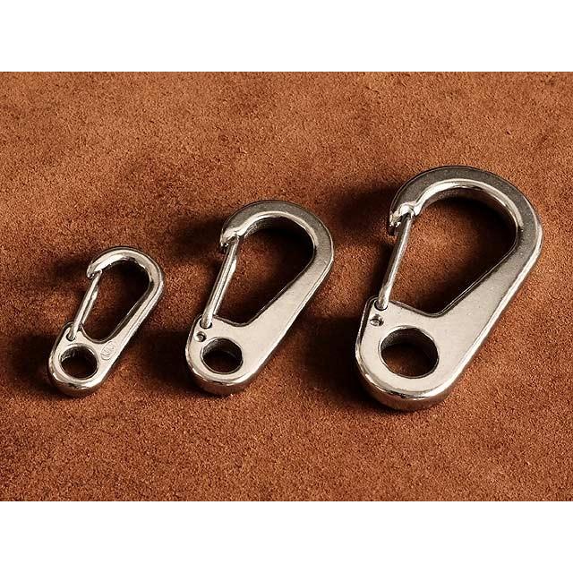 クリップカラビナ キーホルダー リング1個 Lサイズ 銀 シルバー ダブルリング キーリング ベルトループ ナスカン キーフック 二重カン 小さい Brass Brass Store 通販 Yahoo ショッピング