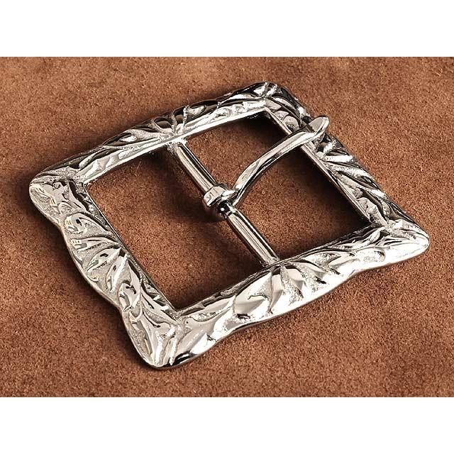 ベルト用 バックル シルバー（アラベスク）ベルト幅40mm ハーネス