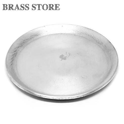 ラウンドトレー（シルバー） 小物入れ トレイ 銀色 アルミニウム 円形