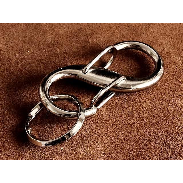 S字カラビナ キーホルダー シルバー 銀色 ダブルリング キーリング キーチェーン ベルトループ ナスカン キーフック 二重カン 小さい Brass Brass Store 通販 Yahoo ショッピング