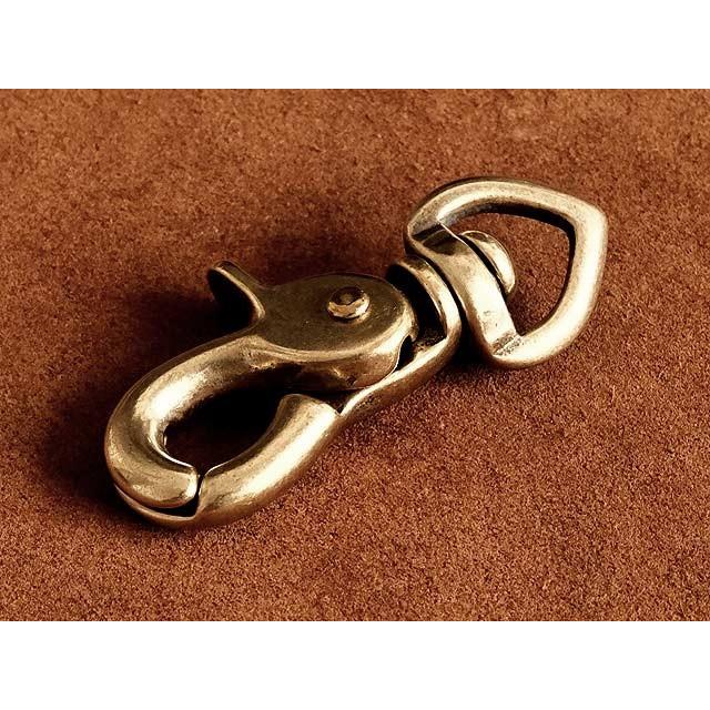 真鍮 レバーナスカン キーホルダー （変形デザイン） キーリング