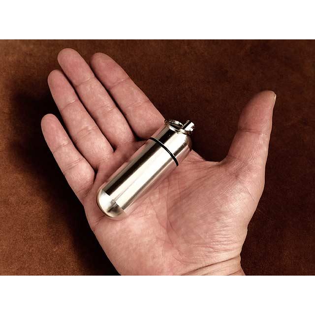 アルミ カプセルケース（シルバー XLサイズ） 銀色 小物入れ