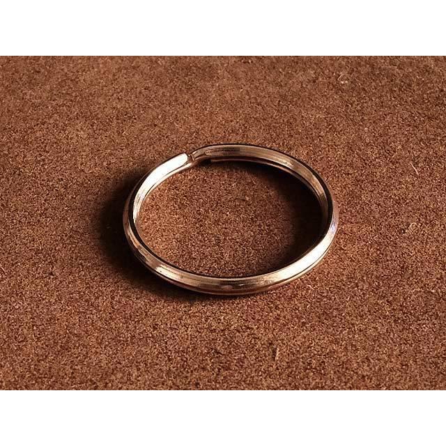 5個セット リン青銅 三角押し二重リング（直径26mm）ブロンズ ダブル