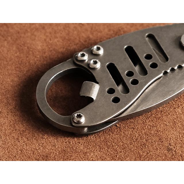 折り畳み ポケットナイフ（ダークシルバー）ステンレス鋼 釣り道具