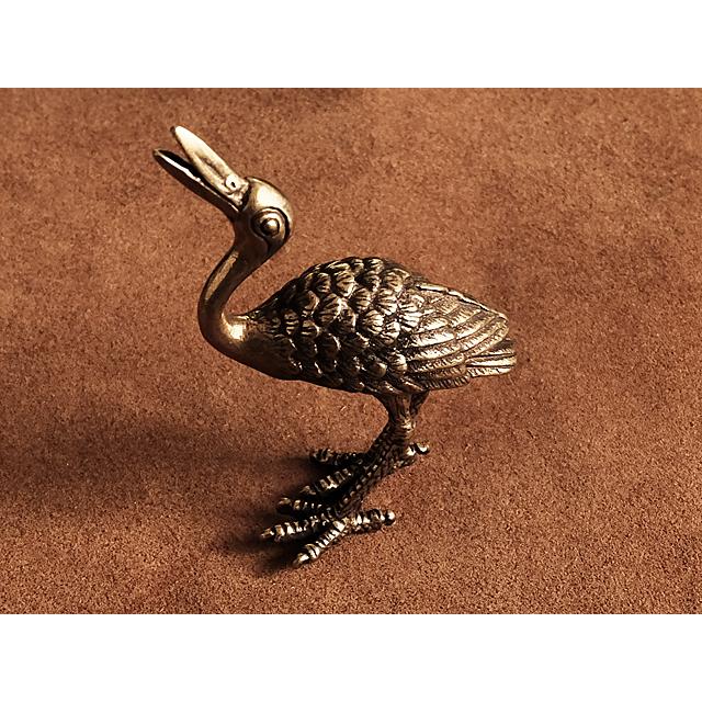 真鍮 お香立て（鳥）バード 鳥類 香炉 インセンス スティック お皿