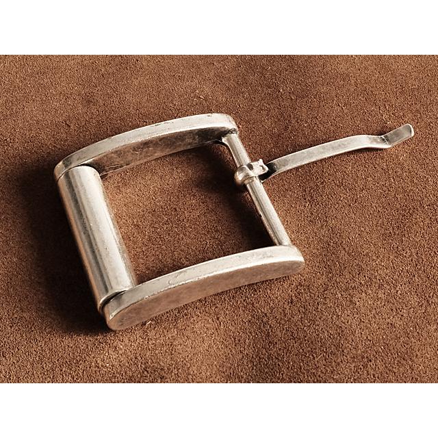 イタリア製 ベルト用 バックル シルバー（ローラー）ベルト幅35mm