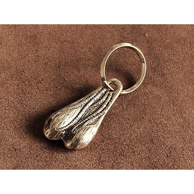 真鍮 キーホルダー（ブルズボール）バンパーナッツ ブラス キーリング