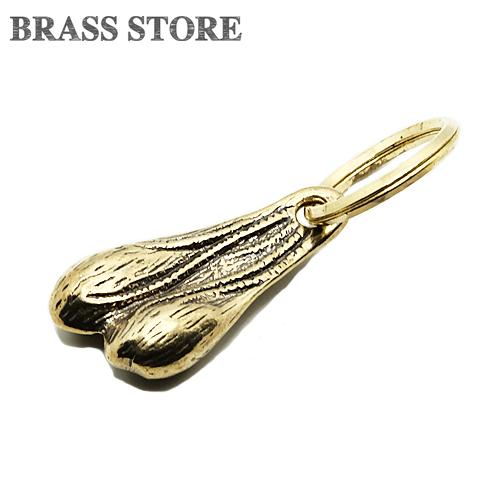 真鍮 キーホルダー（ブルズボール）バンパーナッツ ブラス キーリング