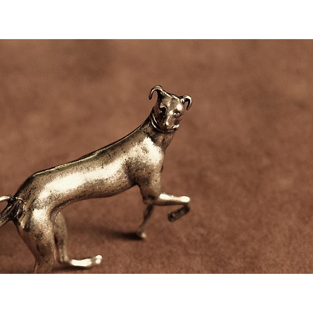真鍮 キーホルダー（グレイハウンド）犬 イヌ ドッグ ペット 狩猟