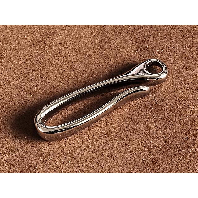 ニッケル ツリバリフック キーホルダー (シルバー）つりばり かぎ針