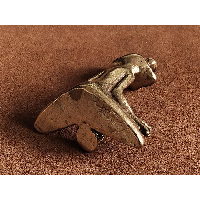 真鍮 お香立て（カエル）蛙 座禅 かえる フロッグ 香炉 インセンス