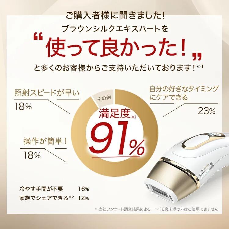 脱毛器 女性 ブラウン公式 Vio対応 光美容器 シルクエキスパート PL