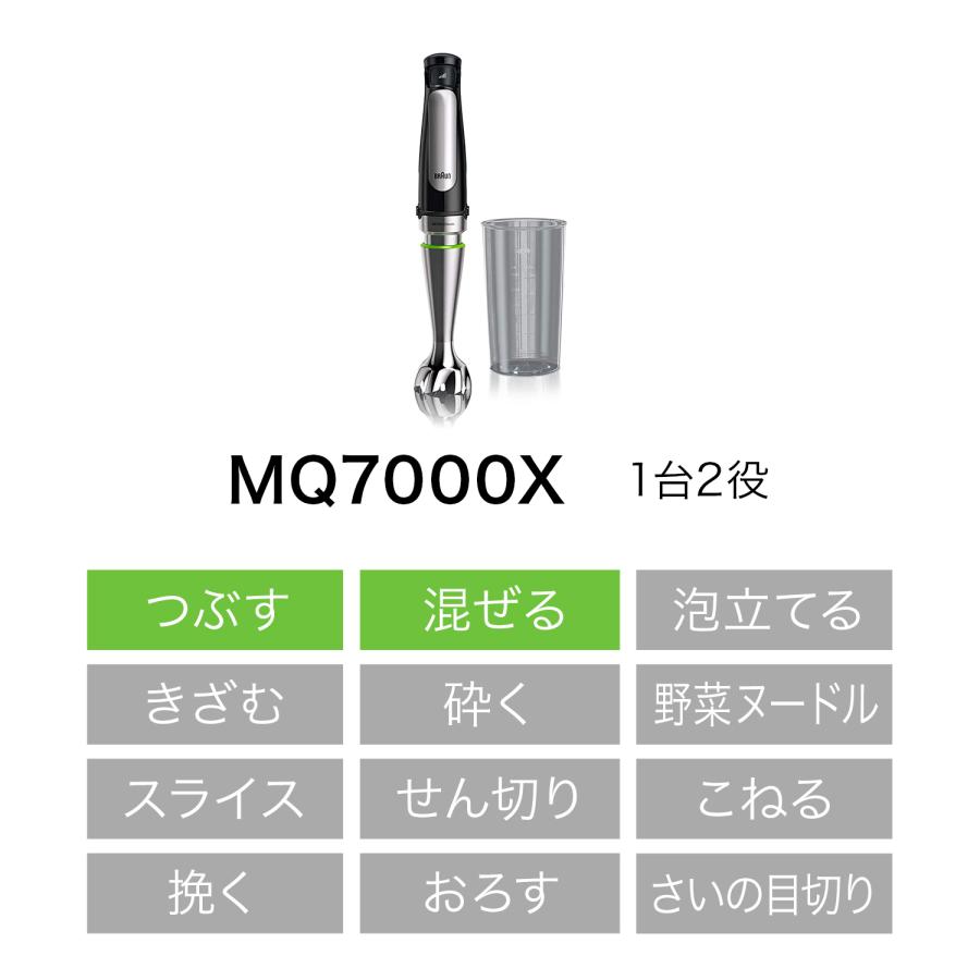 ブラウン マルチクイック 7 ハンドブレンダー [MQ7000X] Braun ブレンダー ミキサー ハンド ハンドミキサー 朝ご飯 手持ち スムージー｜braunhousehold｜04