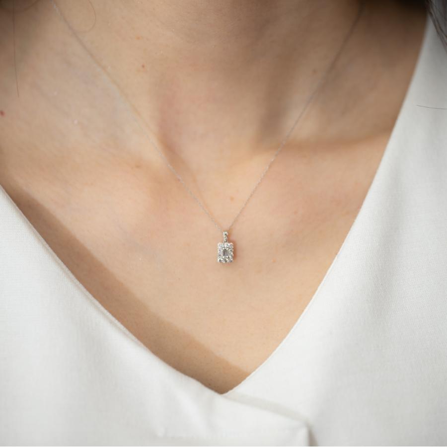 ネックレス Pt950 ダイヤ 0.30ct バゲットカット プラチナ レディース ダイヤモンド 20代 30代 40代 人気 ダイヤネックレス アンテーク ジュエリー 上品 ギフトの画像
