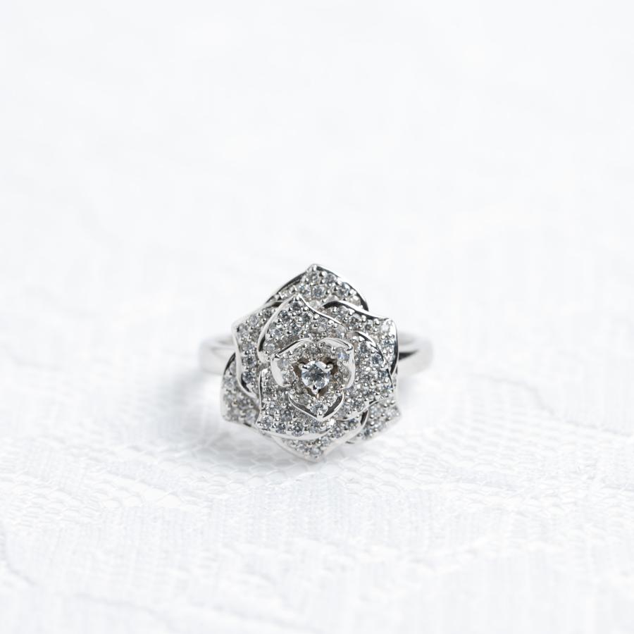 ダイヤモンド リング 1.22ct Pt950 プラチナ バラ 指輪 ダイヤモンド リング 1.22ct Pt950 プラチナ バラ 指輪