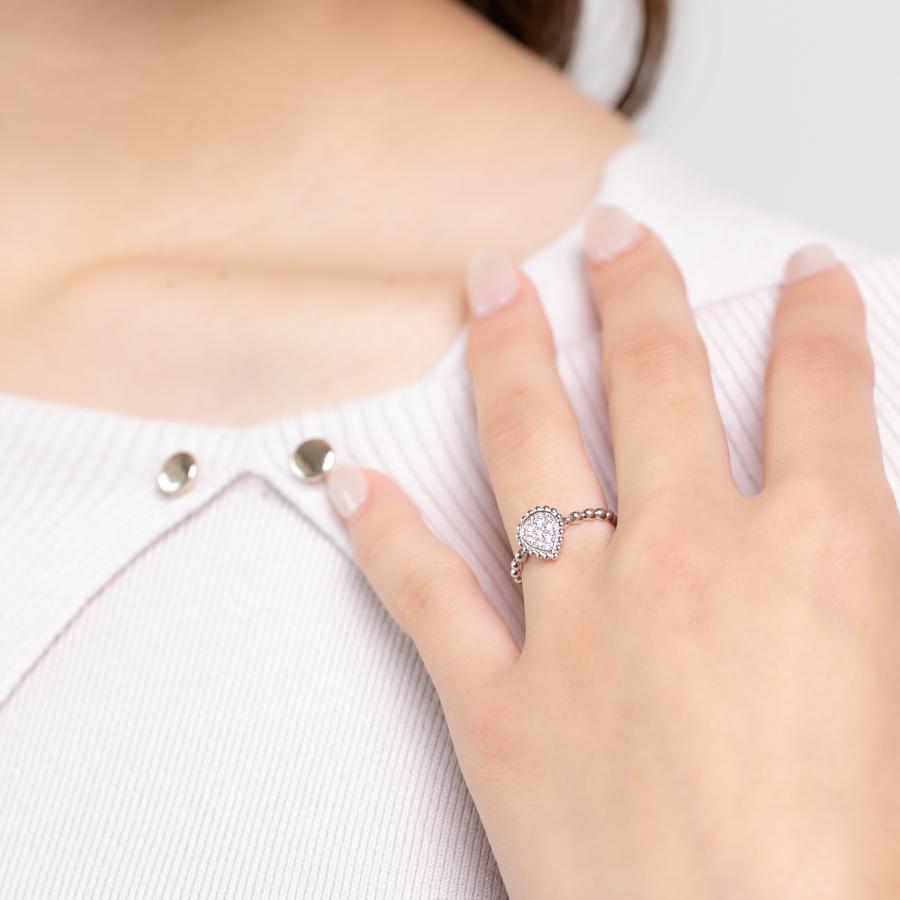指輪 レディース ダイヤ 0.16ct プラチナ PT950 ティアドロップ ドット 人気 雫 20代 30代 40代 50代 プレゼントの画像