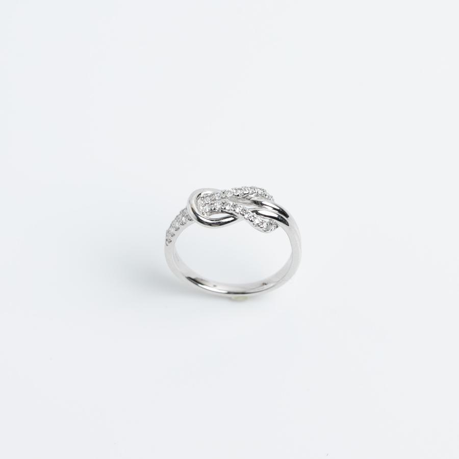 ダイヤモンド リング Pt950 0.26ct  インフィニティ ノット プラチナ 指輪 レディース 人気 可愛い 20代 30代 40代 50代 プレゼント 母の日 ダイヤ 0.2キャラの画像