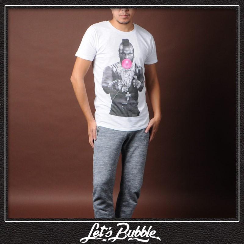 レッツバブル Let's Bubble -WHITE- パロディ Tシャツ イタリア