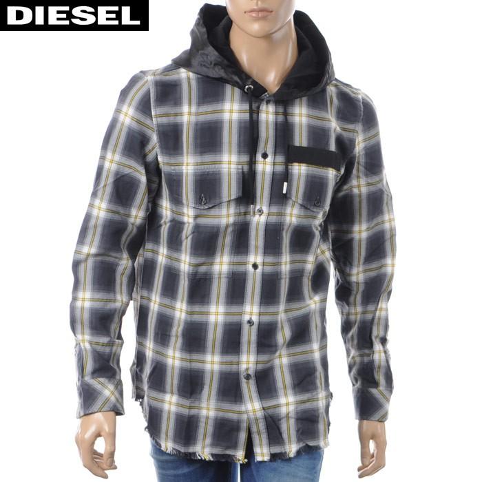 DIESEL（ディーゼル） タータンチェックシャツ 長袖 メンズ S-SMITH
