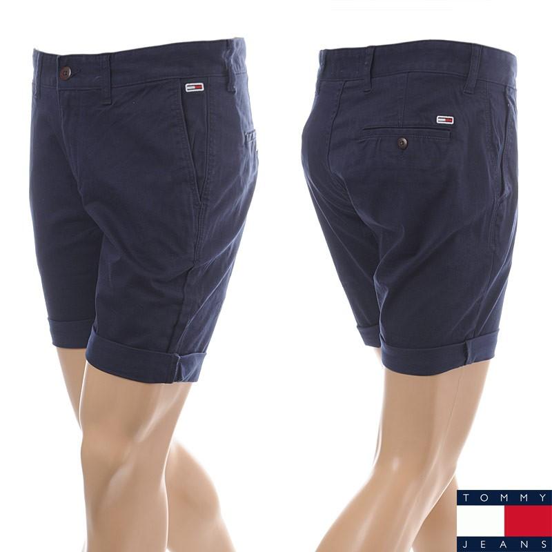 トミージーンズ Tommy Jeans ショートパンツ メンズ Dm0dm ネイビー Bravas 通販 Yahoo ショッピング